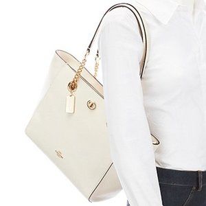Coach Turn-Lock Chain Tote